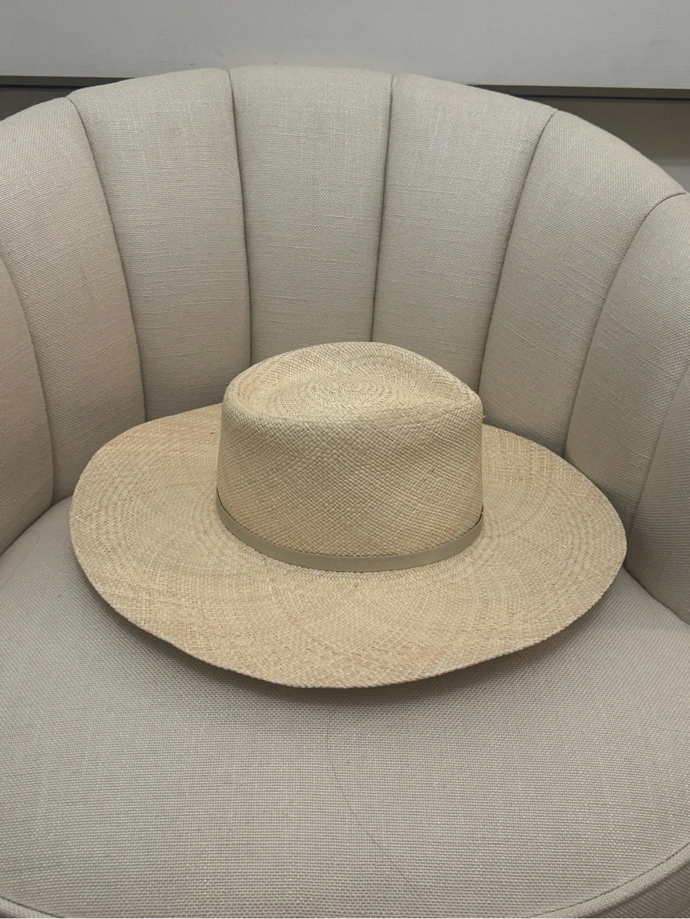Cuyana wide brimmed straw hat